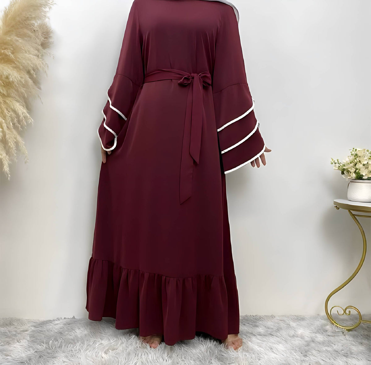 Robe femme à ourlet patchwork