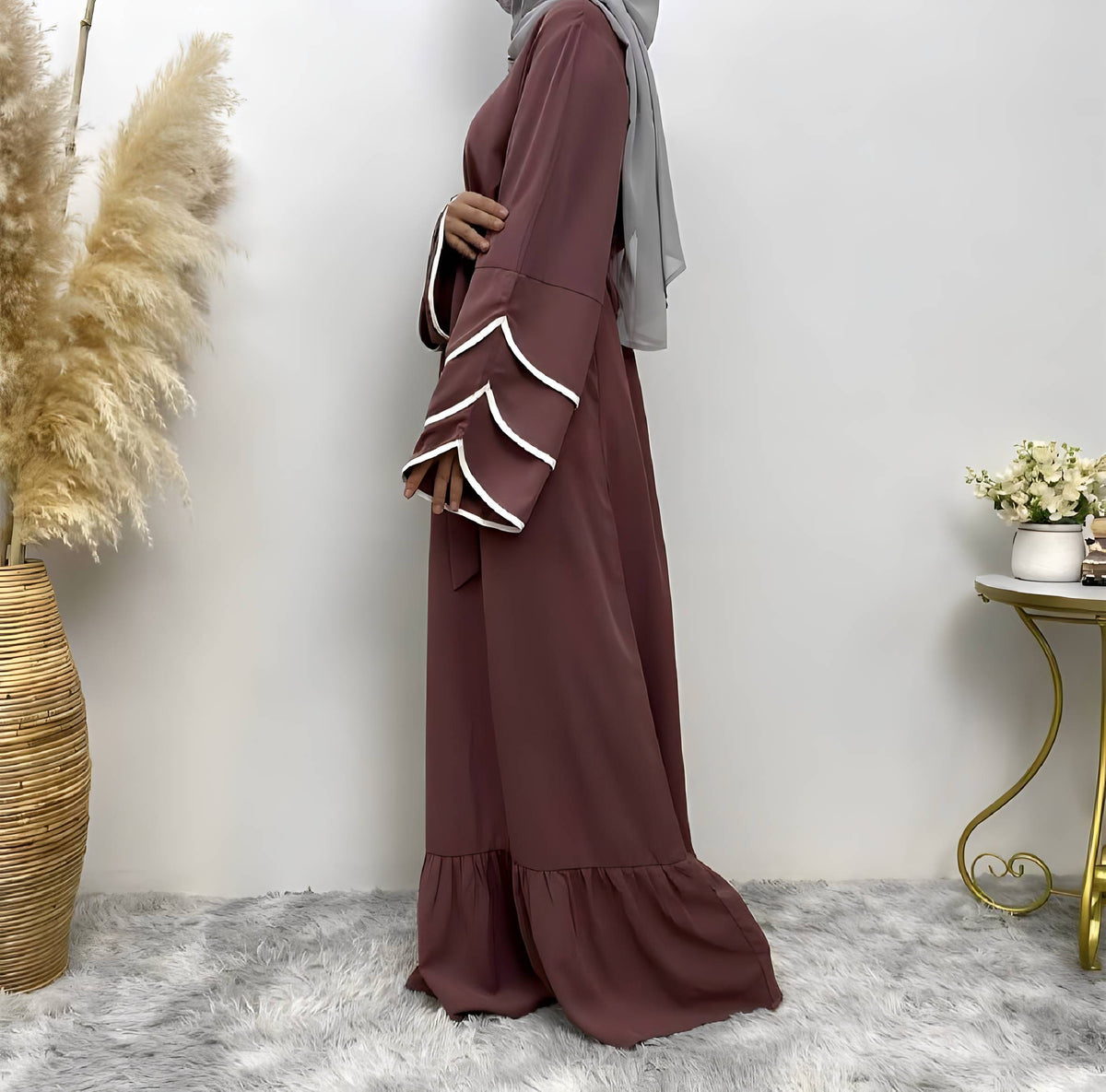 Robe femme à ourlet patchwork