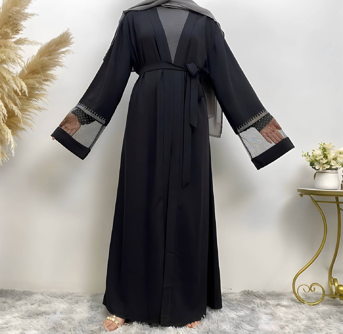 Cardigan robe patchwork losanges