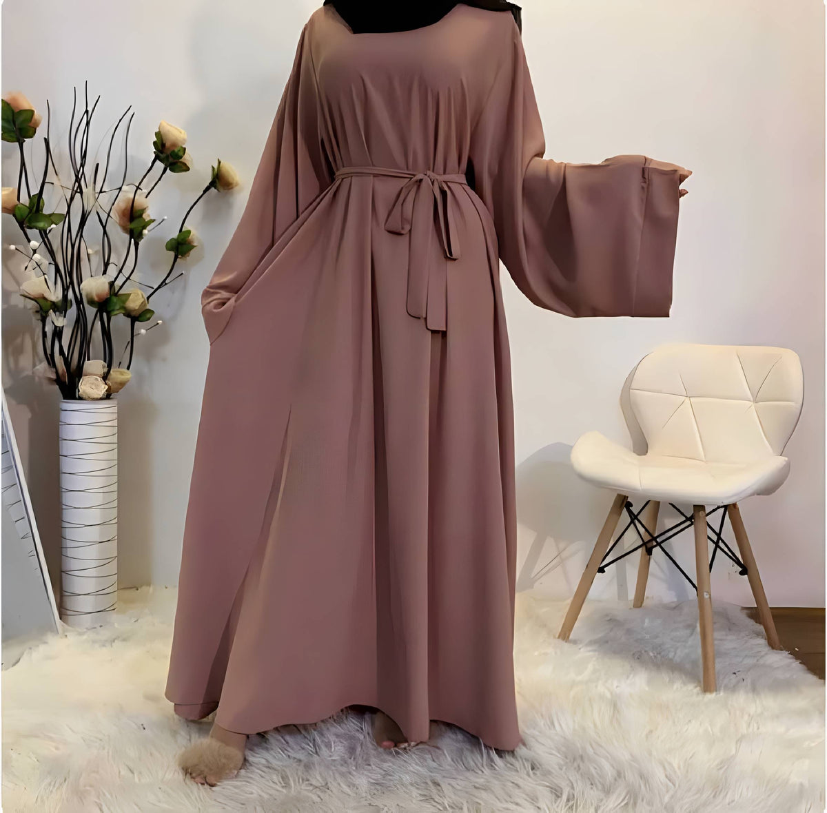 Abaya longue femme style Dubaï