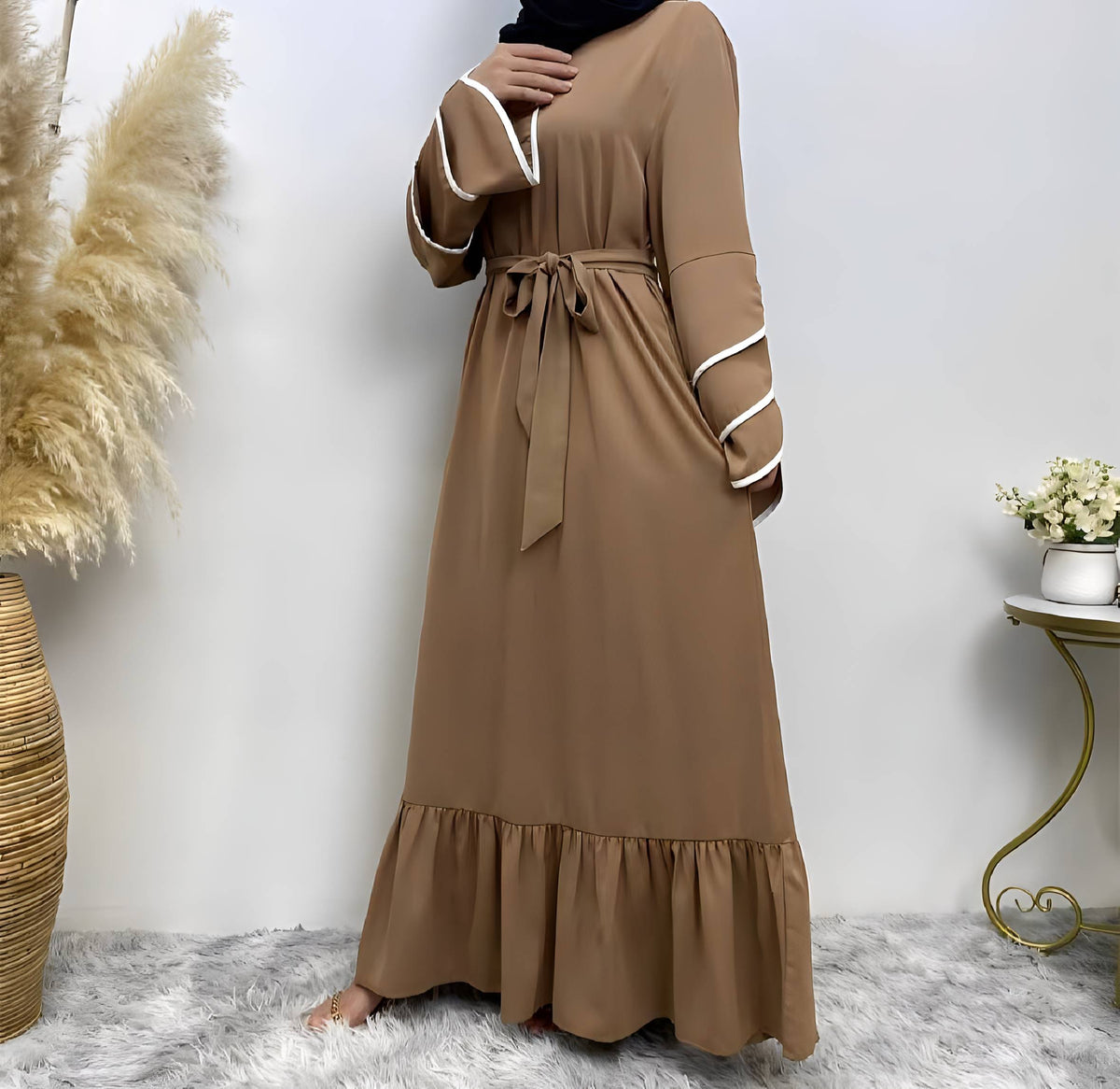 Robe femme à ourlet patchwork