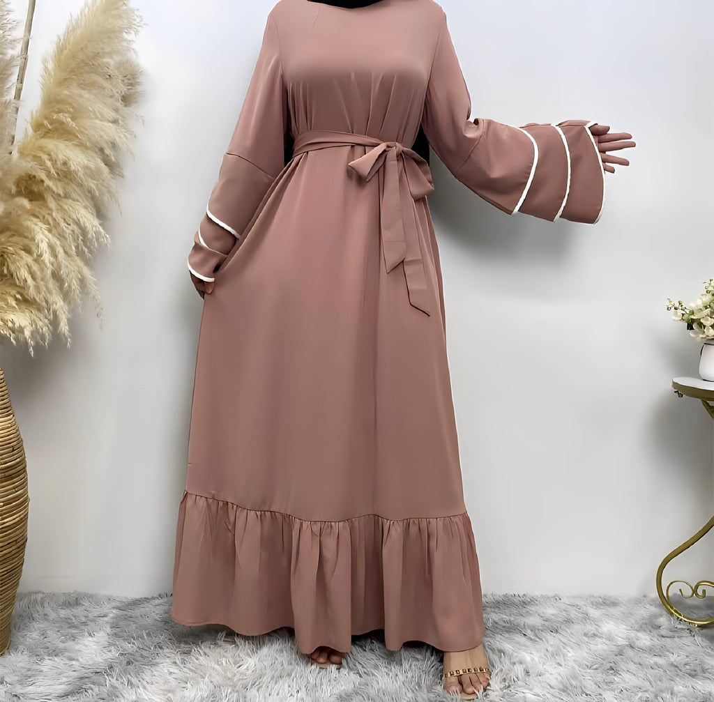 Robe femme à ourlet patchwork