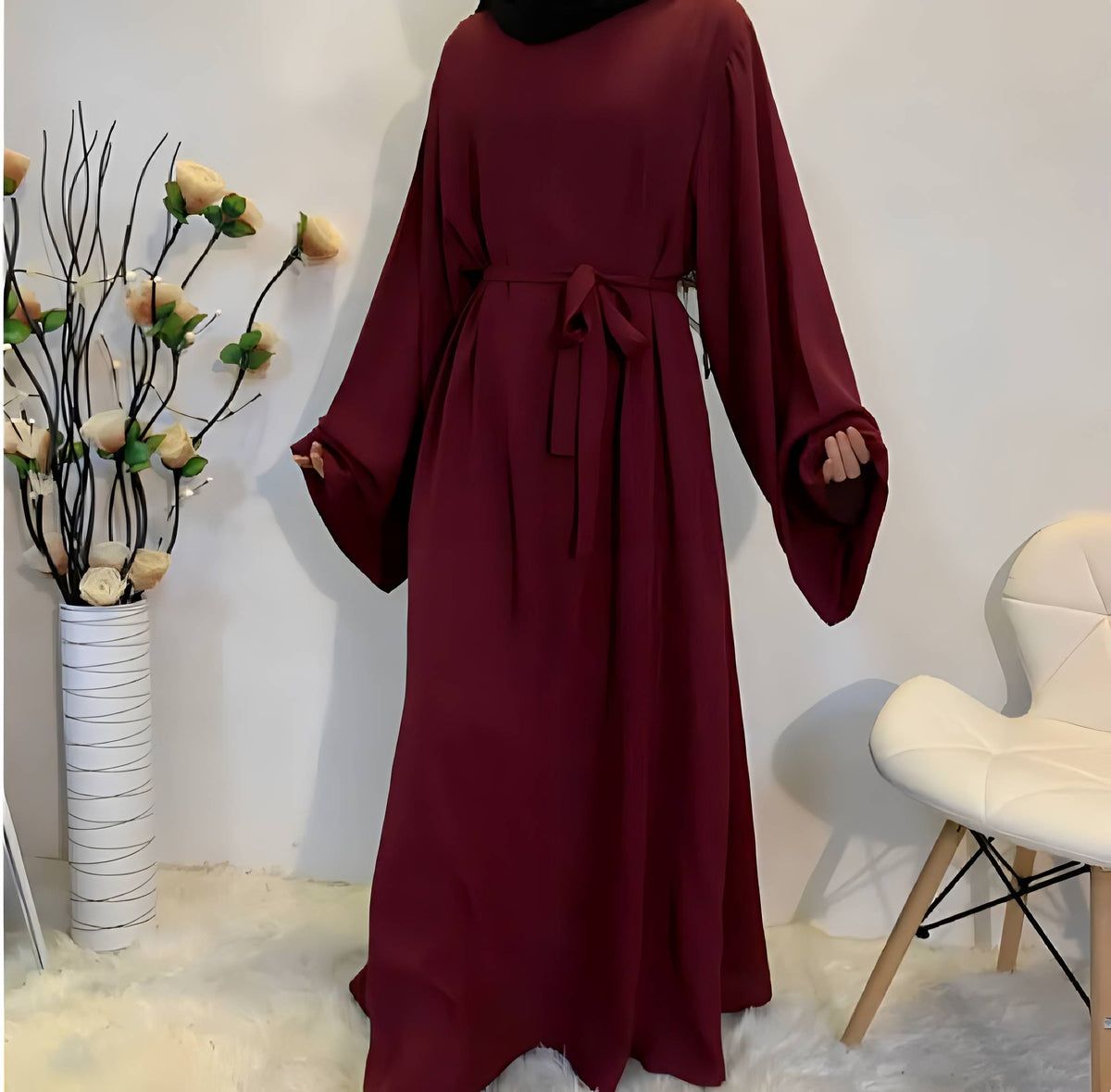 Abaya longue femme style Dubaï