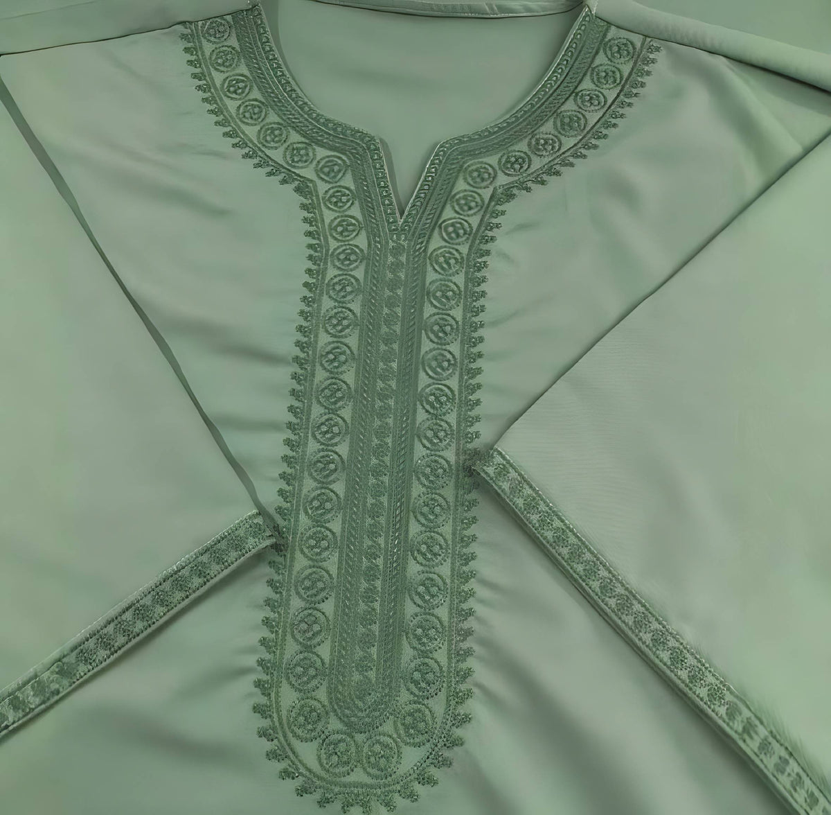 Robe homme ample style Moyen-Orient – vert clair