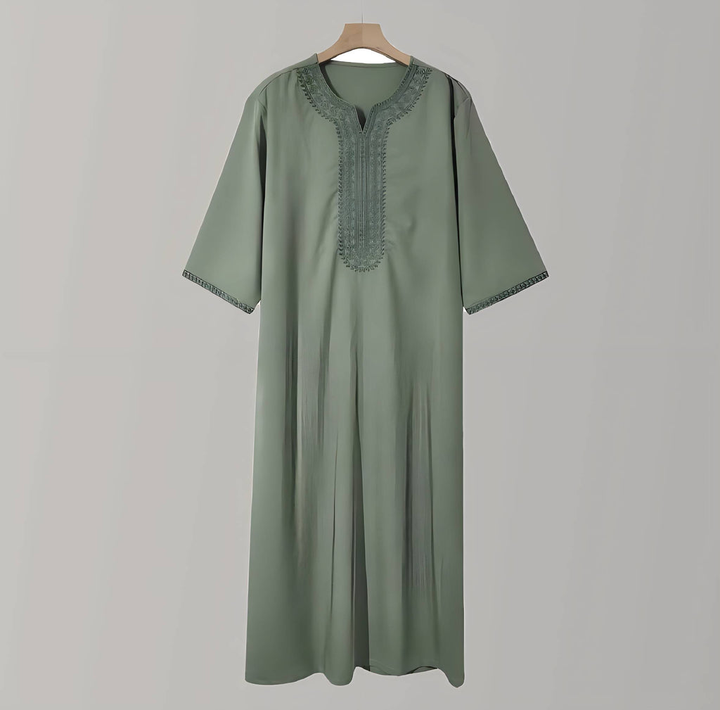 Robe homme ample style Moyen-Orient – vert clair