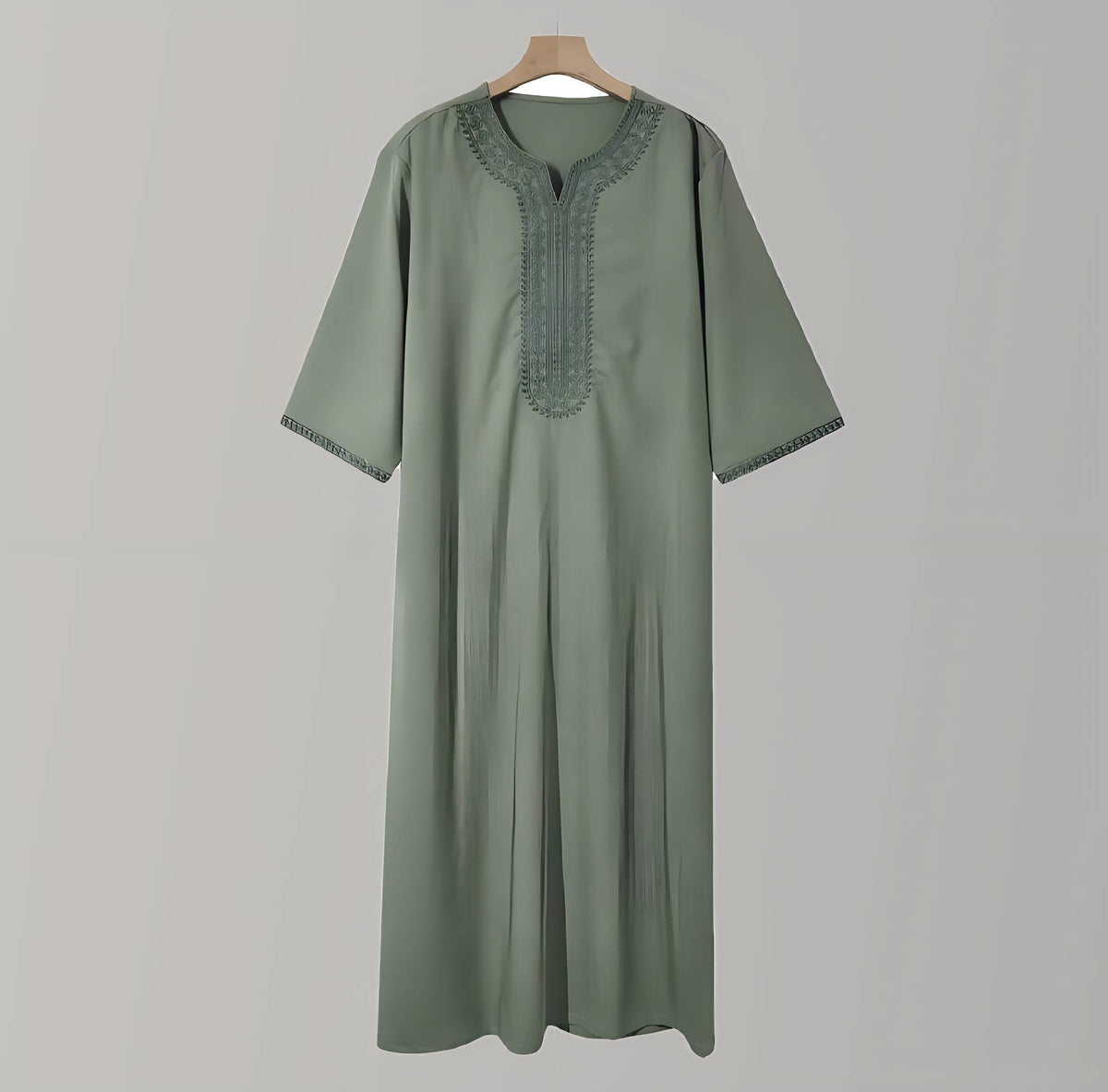 Robe homme ample style Moyen-Orient – vert clair