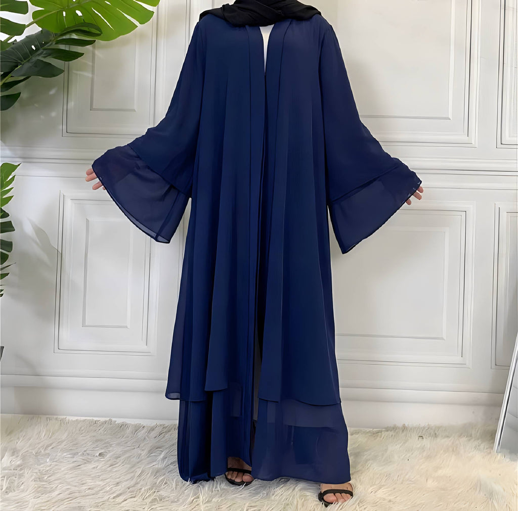 Robe cardigan chiffon femme