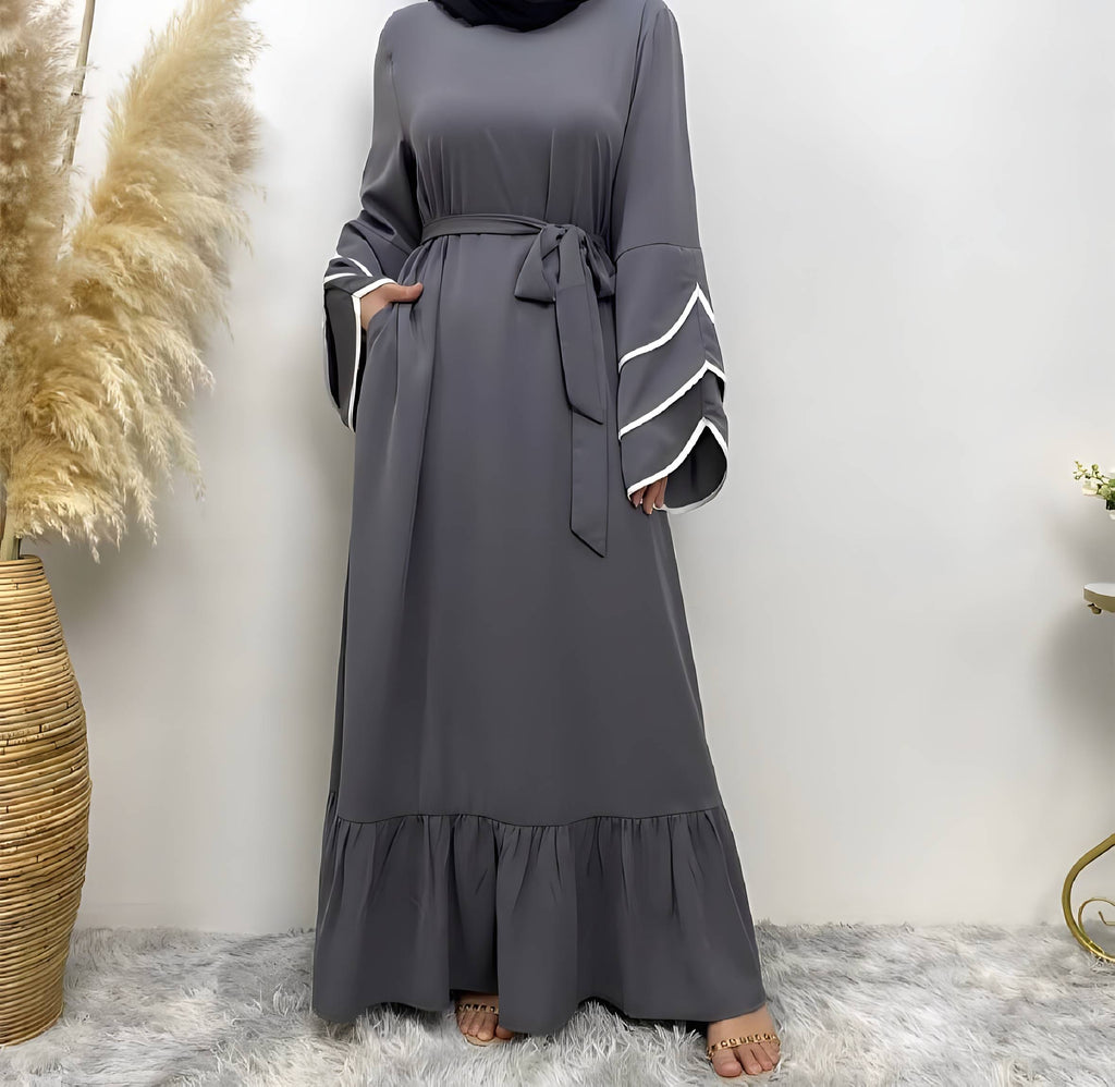 Robe femme à ourlet patchwork