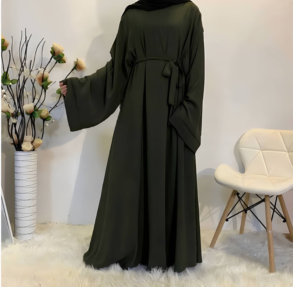 Abaya longue femme style Dubaï